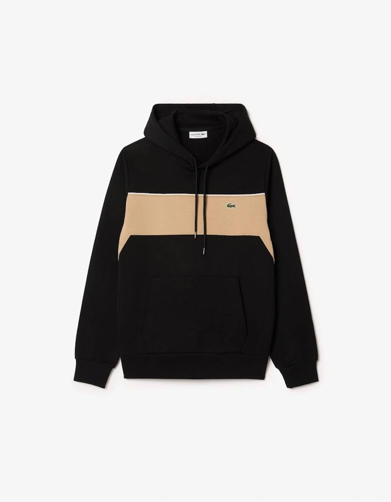 Colour-Block Fleece Hoodie