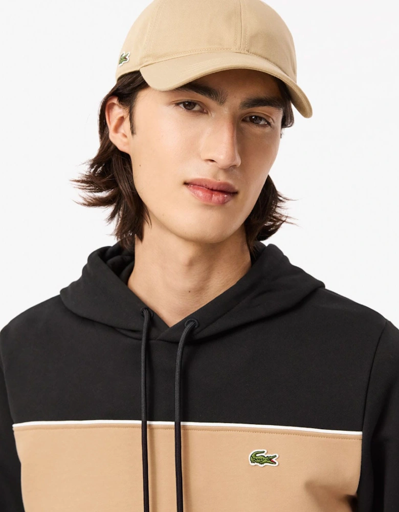 Colour-Block Fleece Hoodie
