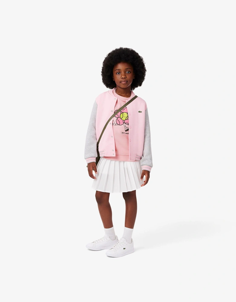 Juniors Printed Crewneck Sweatshirt