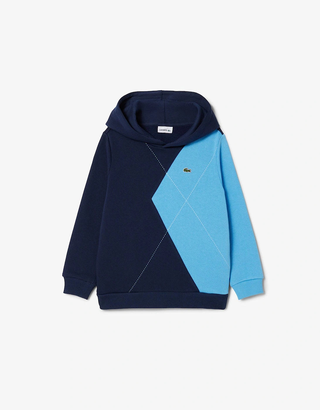 Juniors Argyle Motif Hoodie