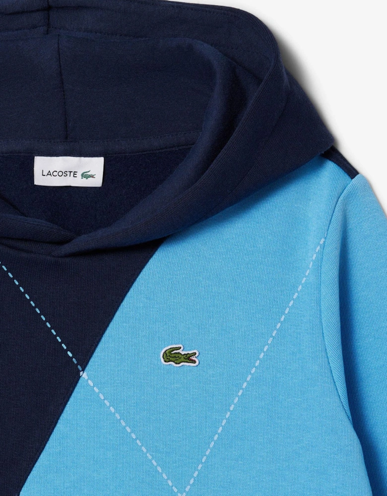 Juniors Argyle Motif Hoodie