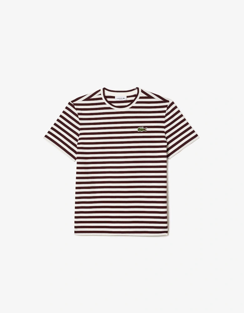 Loose Fit Striped Cotton T-Shirt