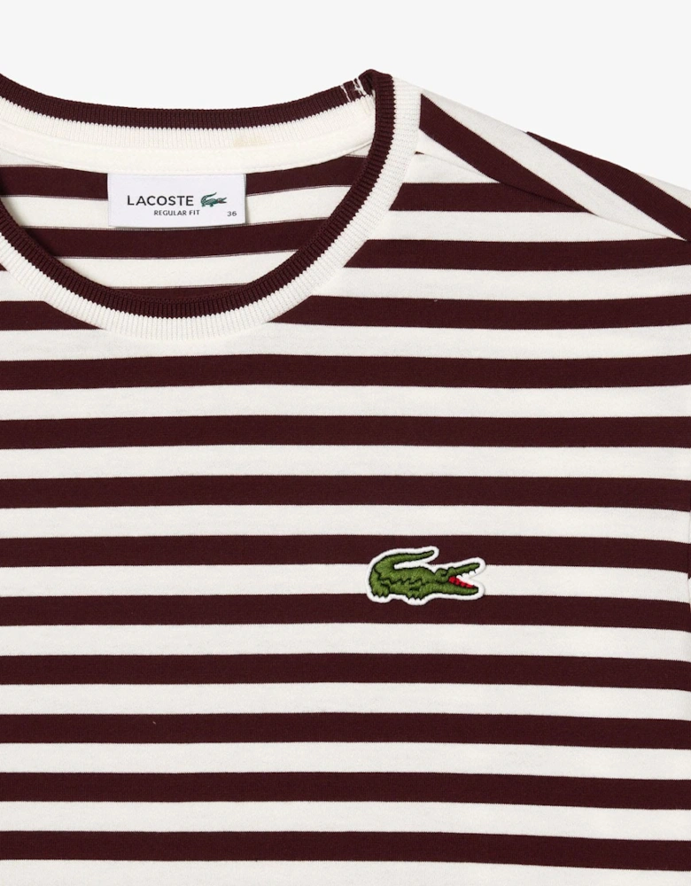 Loose Fit Striped Cotton T-Shirt