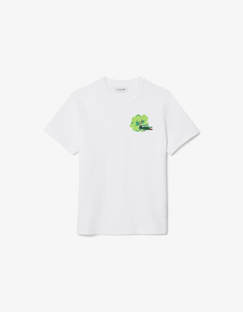 Floral Print Cotton T-Shirt