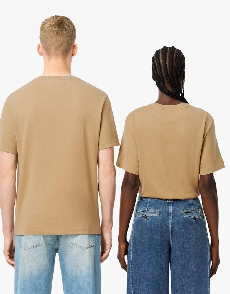 Washed Effect Heavy Cotton T-Shirt