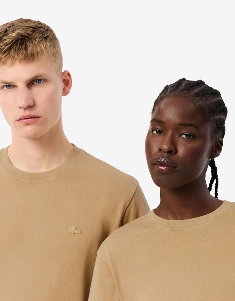 Washed Effect Heavy Cotton T-Shirt