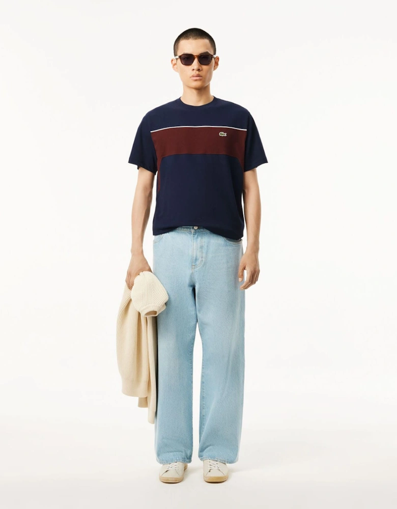 Cotton Colour-Block T-Shirt