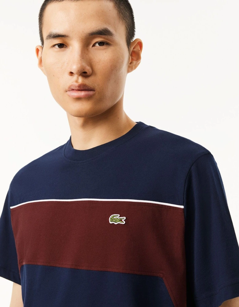 Cotton Colour-Block T-Shirt