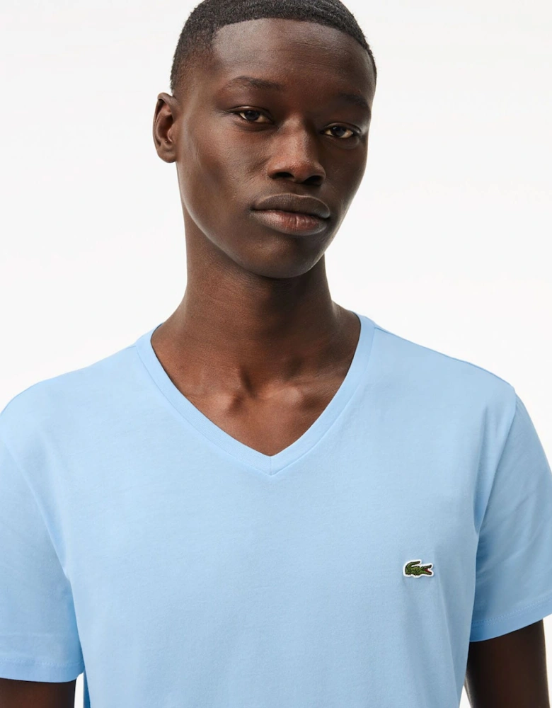 Lightweight Cotton Pima V-Neck T-Shirt