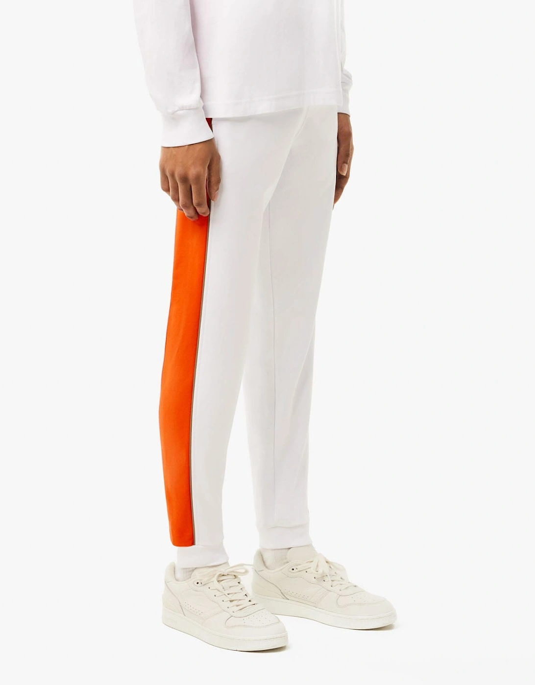 Lacoste Men's White Tapered Leg Sweatpants - : 32/30/31 S