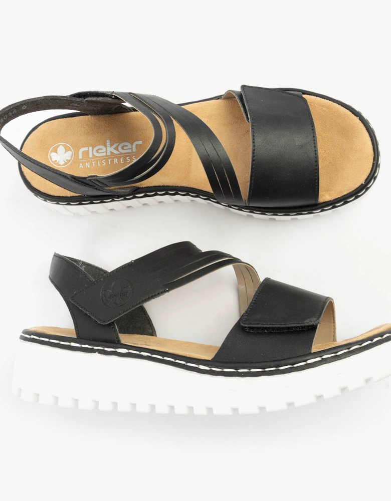 V1364-00 Womens Sandals Black