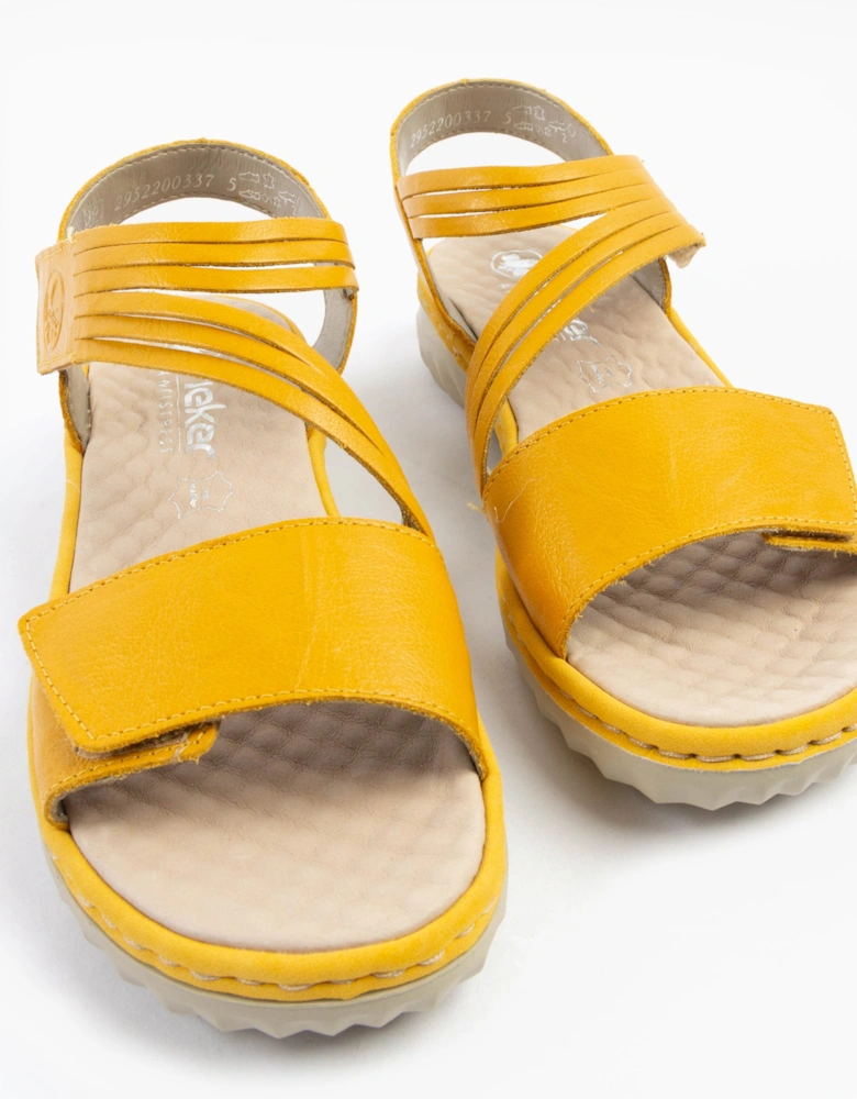 60464-68 Womens Sandals Yellow