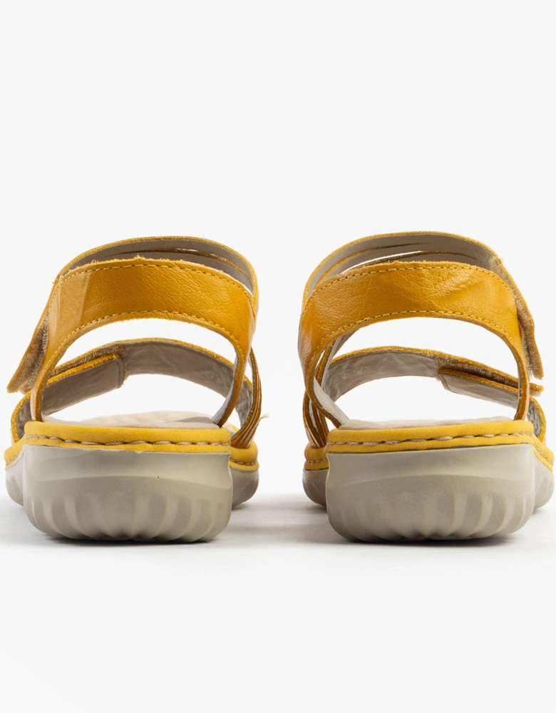 60464-68 Womens Sandals Yellow