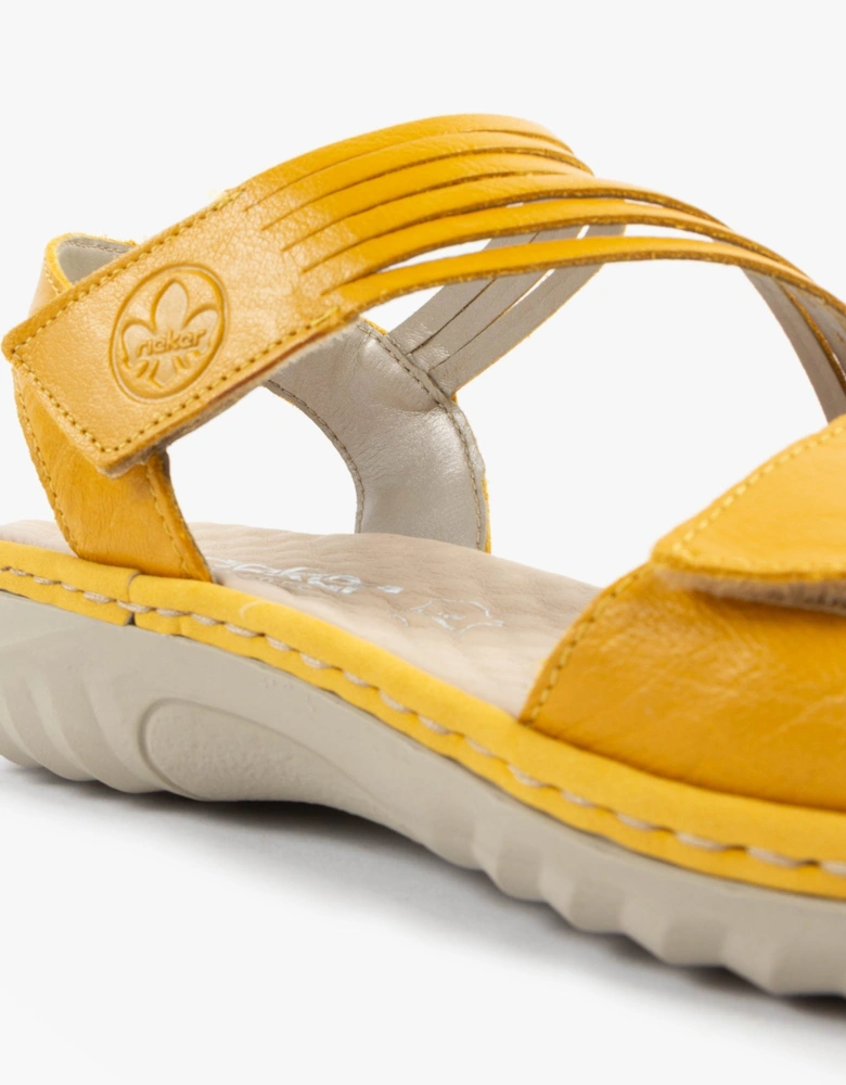 60464-68 Womens Sandals Yellow