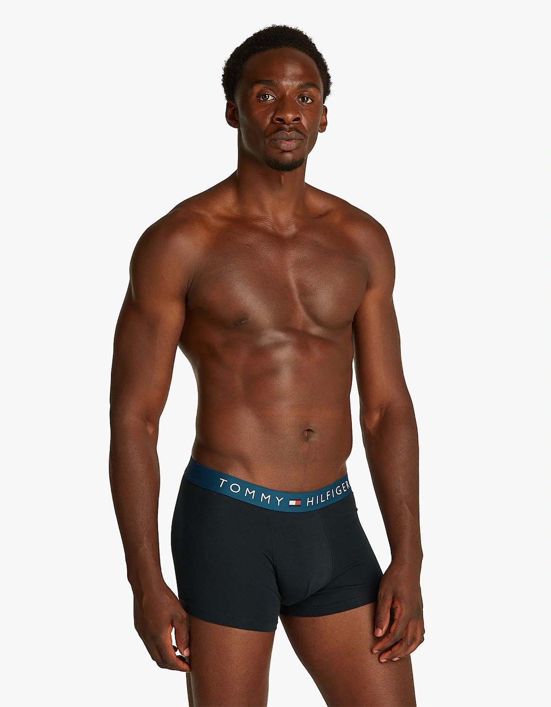 Tommy Hilfiger Men's Multi Original Waistband 3 Pack Trunks Coloured - : 32/33/32 Medium
