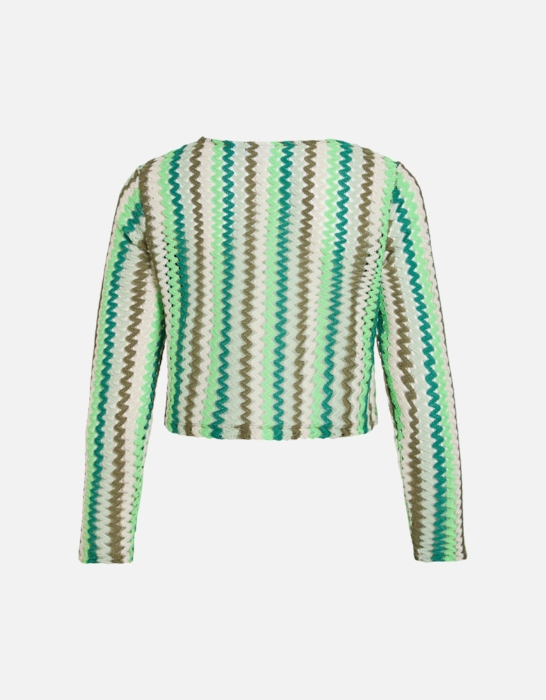 Women's Kimera O-Neck Long Sleeve Cardigan Birch/Summer Green/Cadmium Green/Slit Green/Capulet Olive