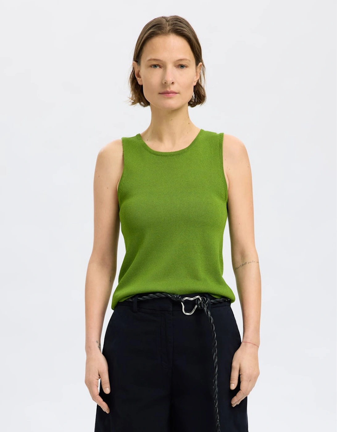 Femme Moon Sleeveless Knit Top Spindle Tree, 6 of 5