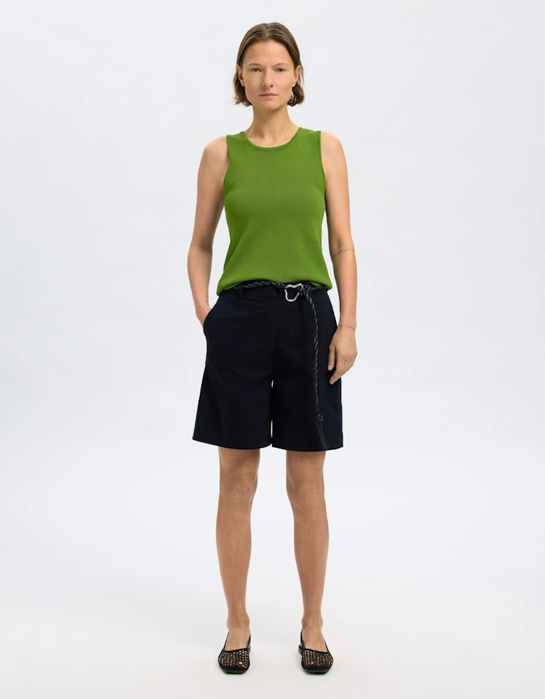 Femme Moon Sleeveless Knit Top Spindle Tree