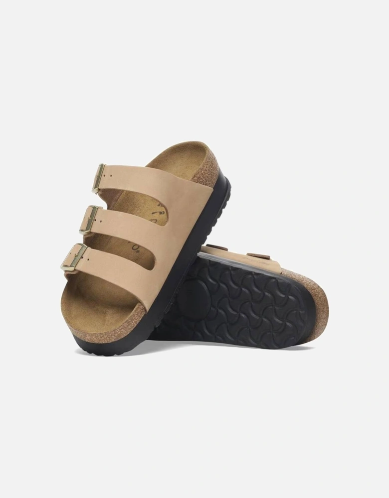 Women's Florida Flex Platform Nubuck Leather Narrow Fit Sandcastle