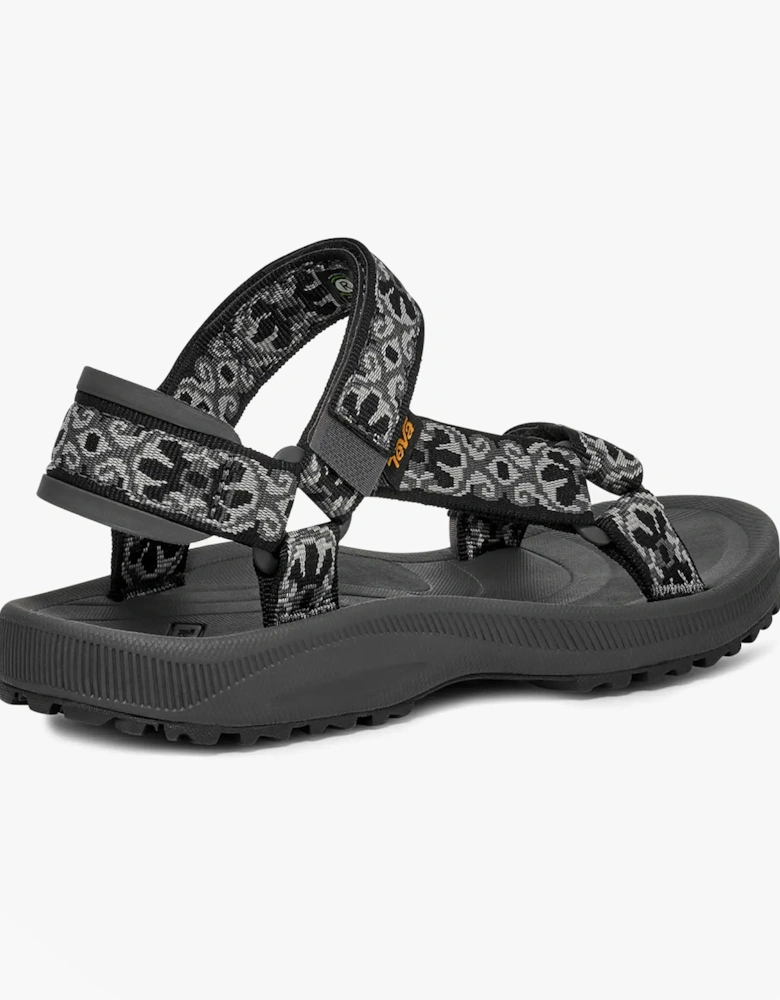 WINSTED Womens Sandals Archive Floral Black/ Grey