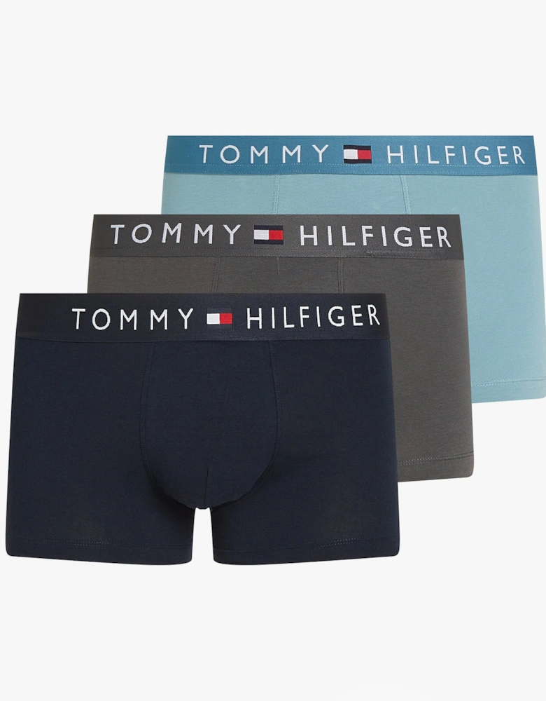 TH ORIGINAL Mens 3 Pack Trunks Multicoloured