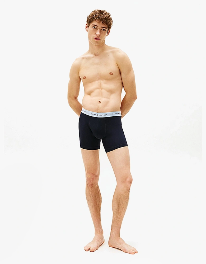 LOGO 3 Pack Mens Boxer Briefs Multicoloured