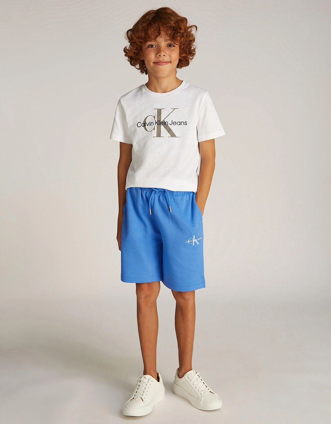 Kids Monogram Relaxed Short - Blue, 2 of 1