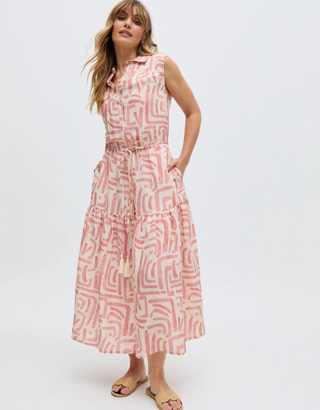 Holly Tiered Warhol Print Maxi Dress - Multi, 7 of 6