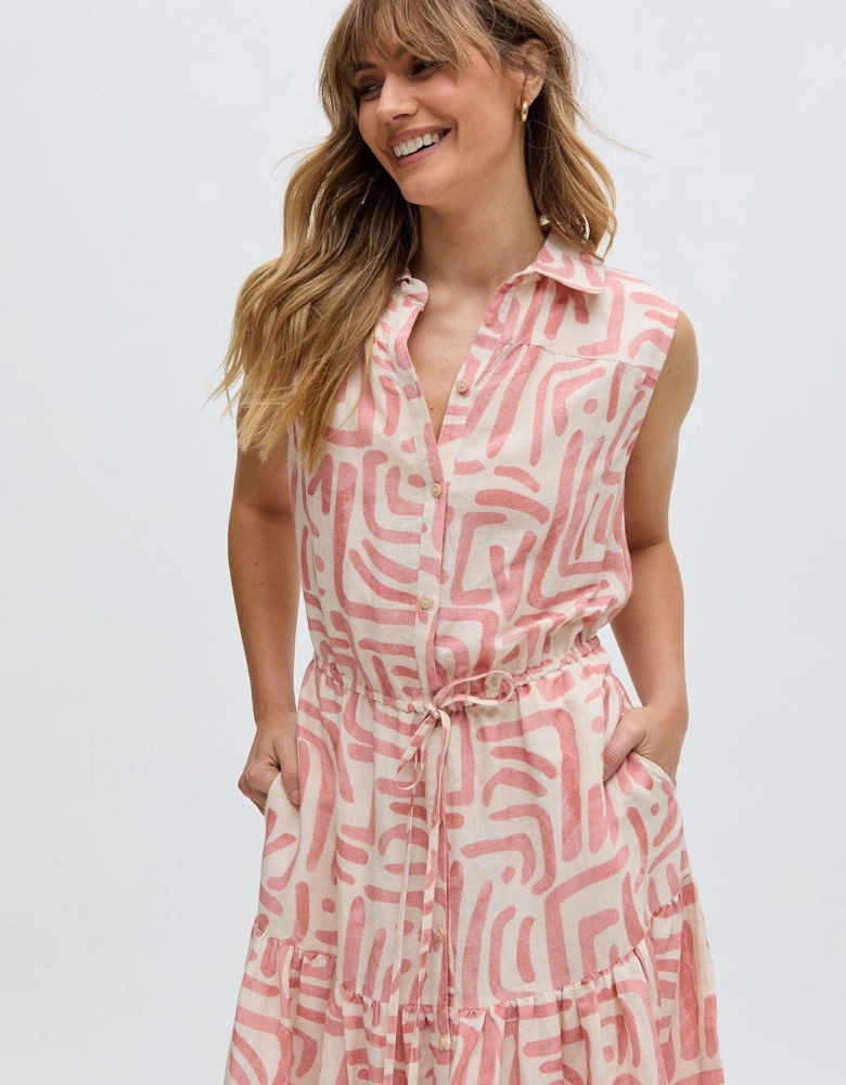 Holly Tiered Warhol Print Maxi Dress - Multi