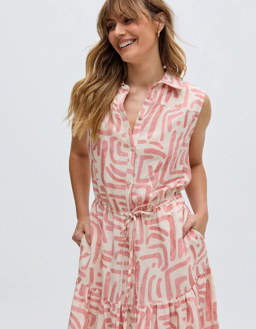 Holly Tiered Warhol Print Maxi Dress - Multi