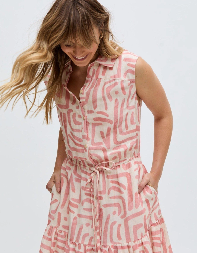 Holly Tiered Warhol Print Maxi Dress - Multi