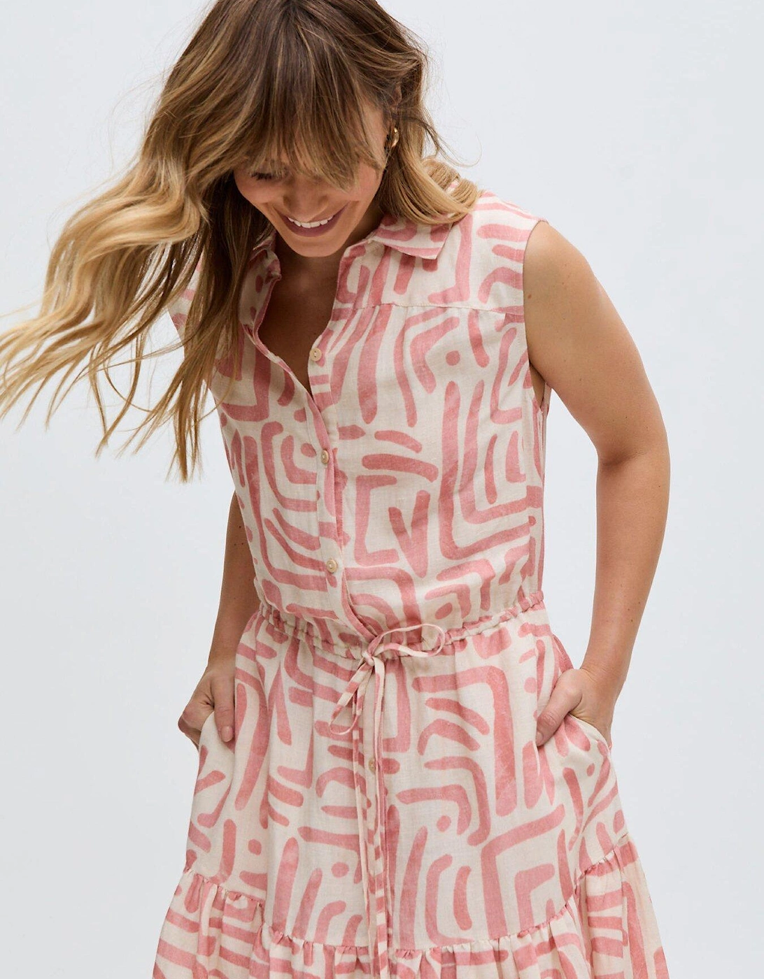 Holly Tiered Warhol Print Maxi Dress - Multi