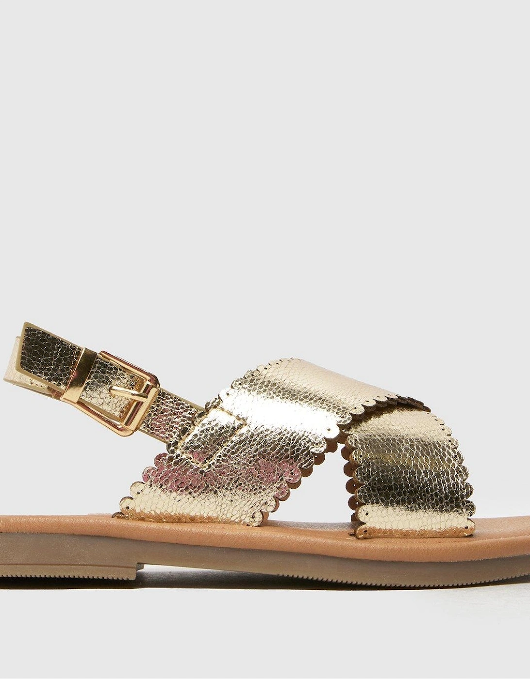Junior Tinley Flat Sandals - Gold, 2 of 1