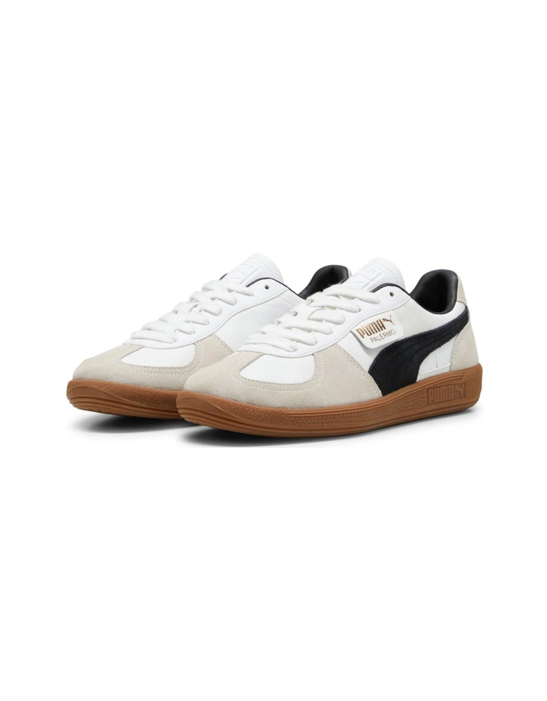 Unisex Palermo Leather Trainers - White