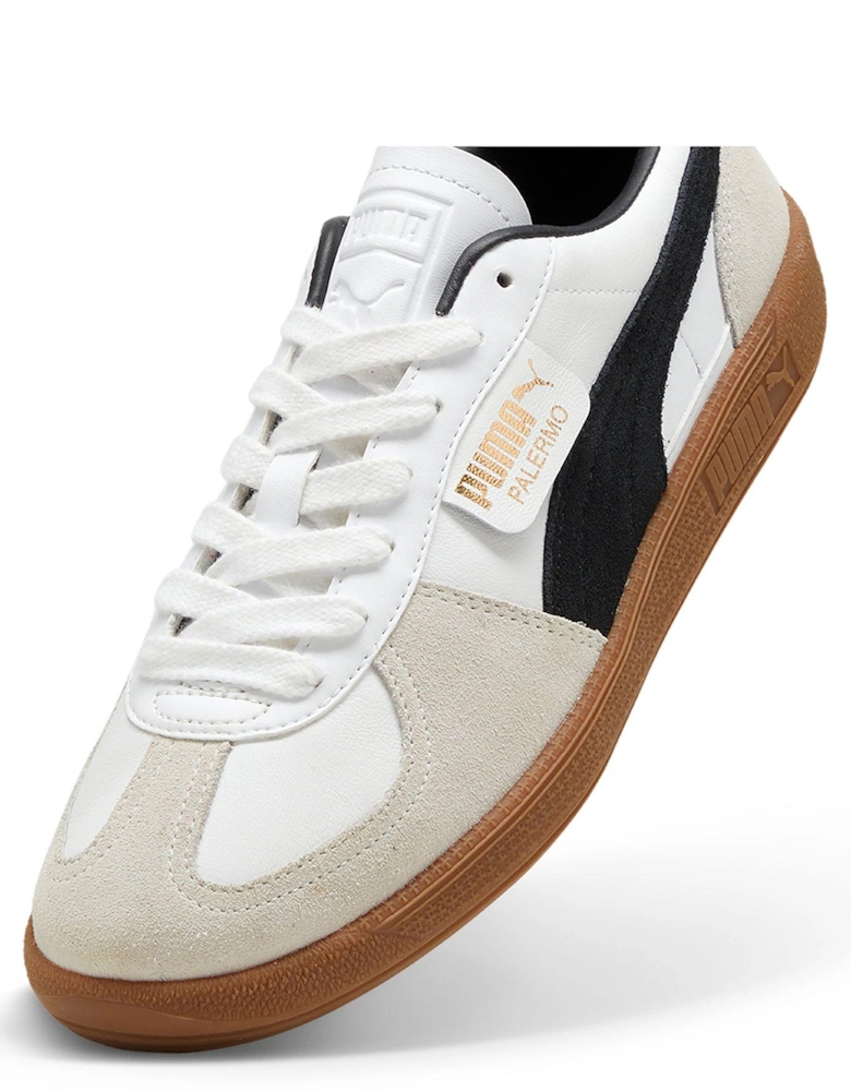 Unisex Palermo Leather Trainers - White