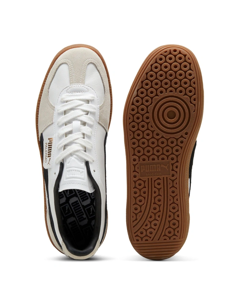 Unisex Palermo Leather Trainers - White