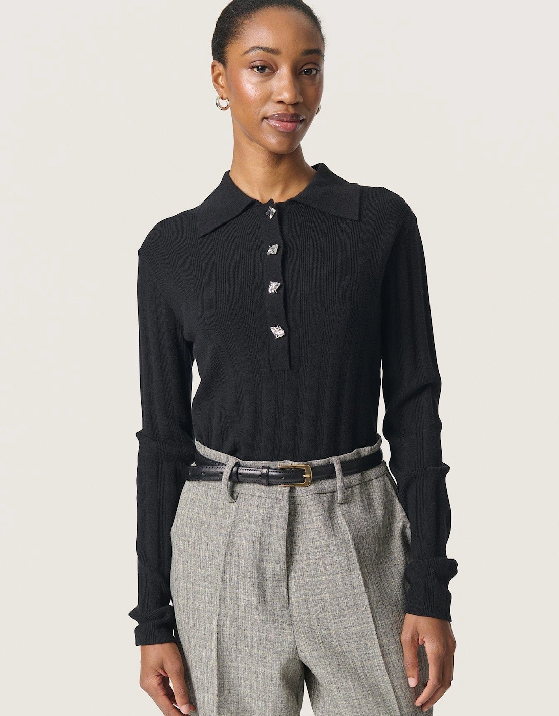 Spina Pullover - Black, 2 of 1