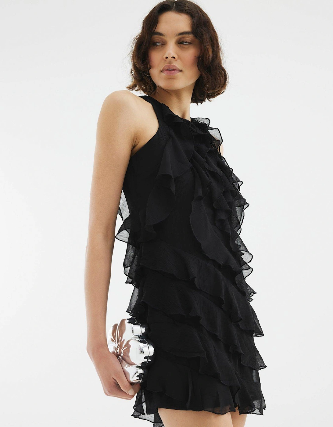 Premium Ruffle Mini Dress, 2 of 1
