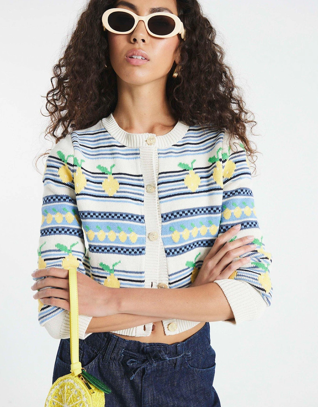 Knitted Lemon Cardigan, 2 of 1