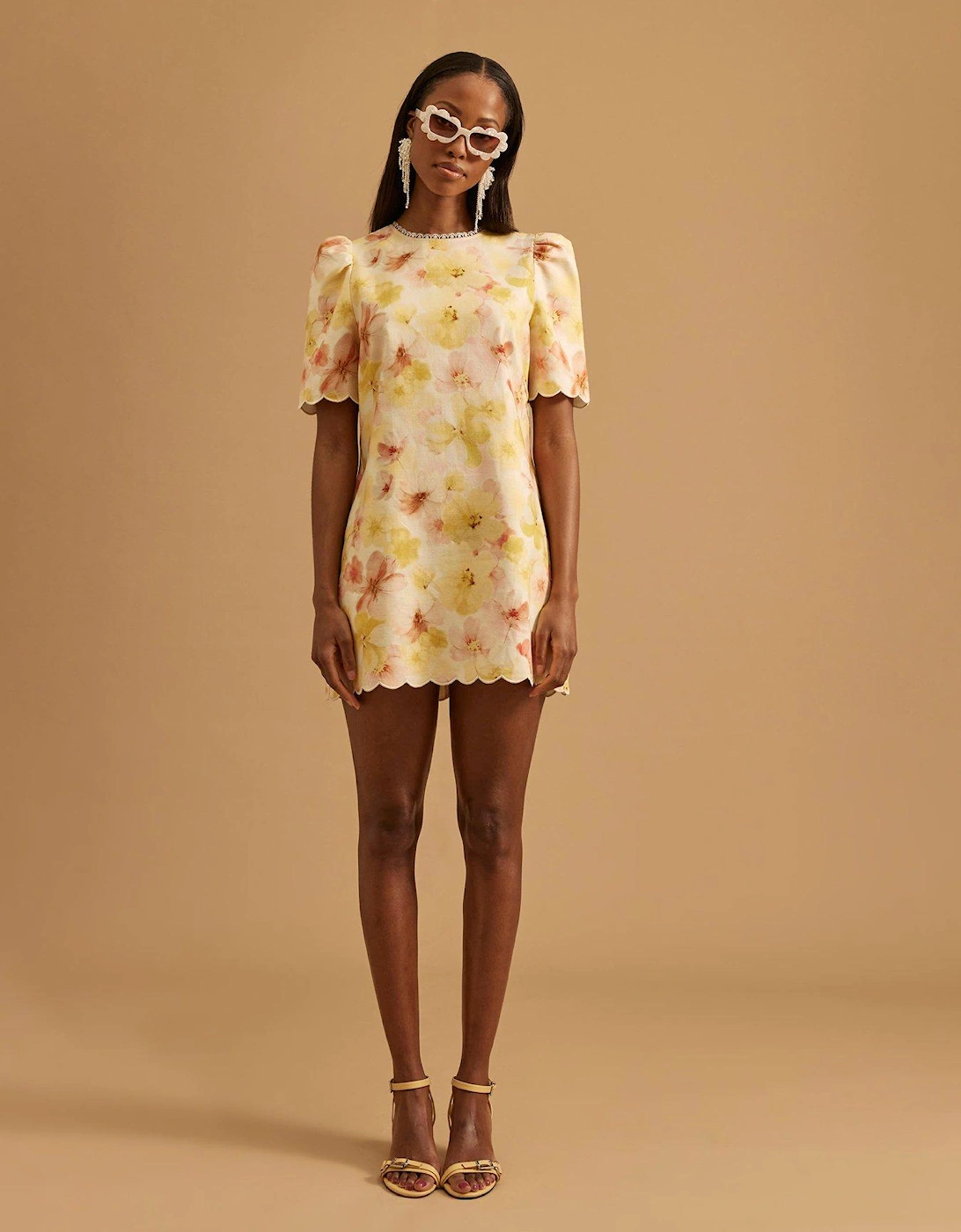 Scallop Shift Dress - Pink, 2 of 1