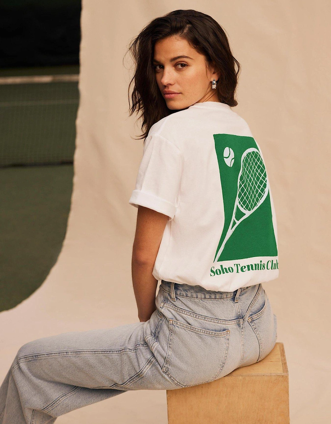 Green Tennis Graphic T-Shirt, 2 of 1