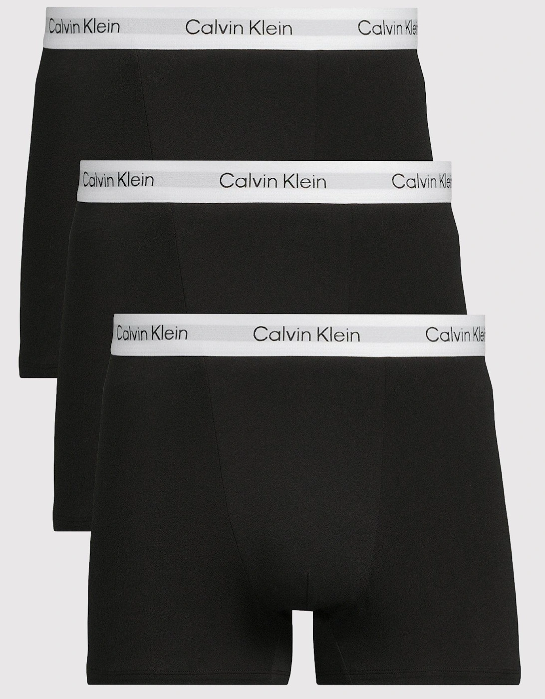 Icon Cotton Stretch 3 Pack Relaxed Boxer Trunks - Black, 2 of 1