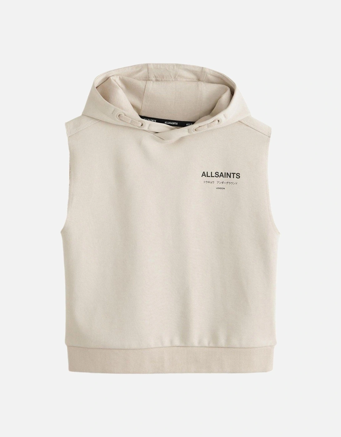 All Saints Sleeveless Hoodie - Beige, 2 of 1