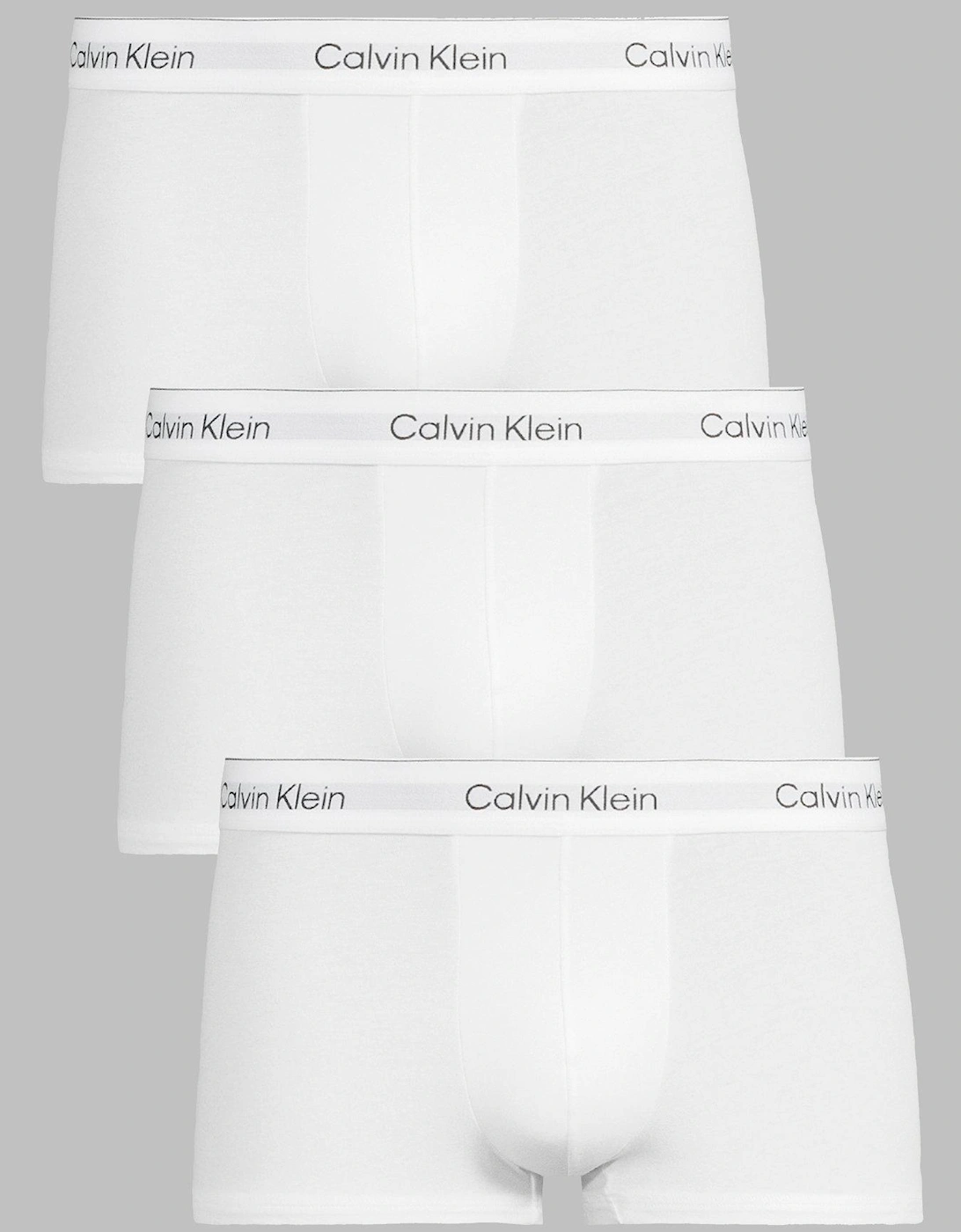 Icon Cotton Stretch 3 Pack Low Rise Trunks - White, 2 of 1