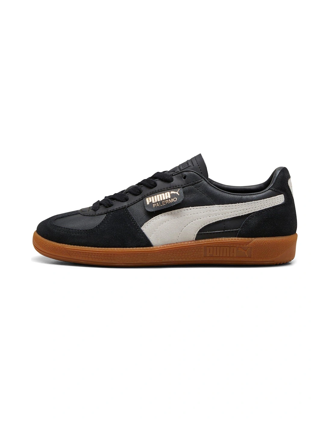 Unisex Palermo Leather Trainers - Black, 8 of 7