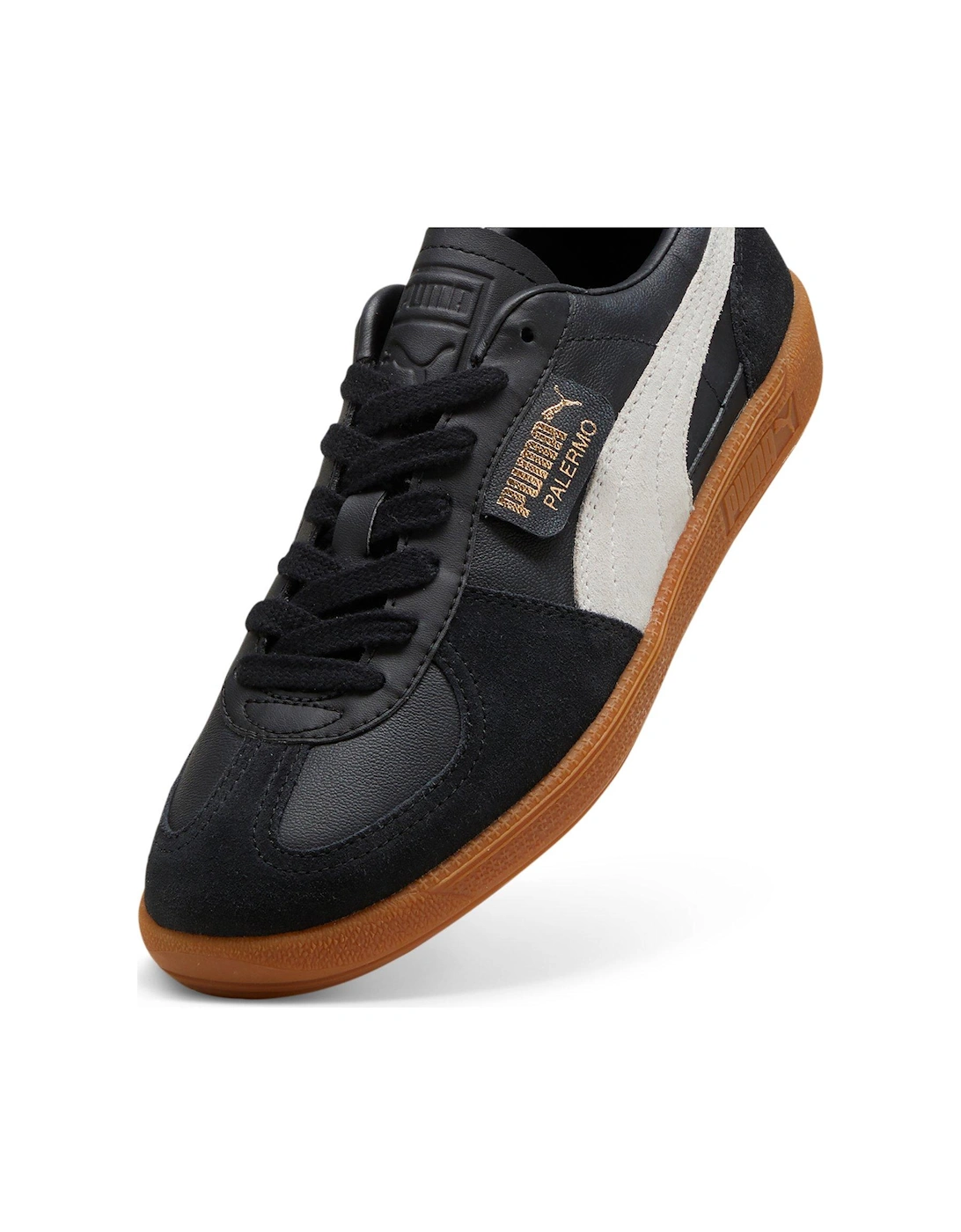 Unisex Palermo Leather Trainers - Black