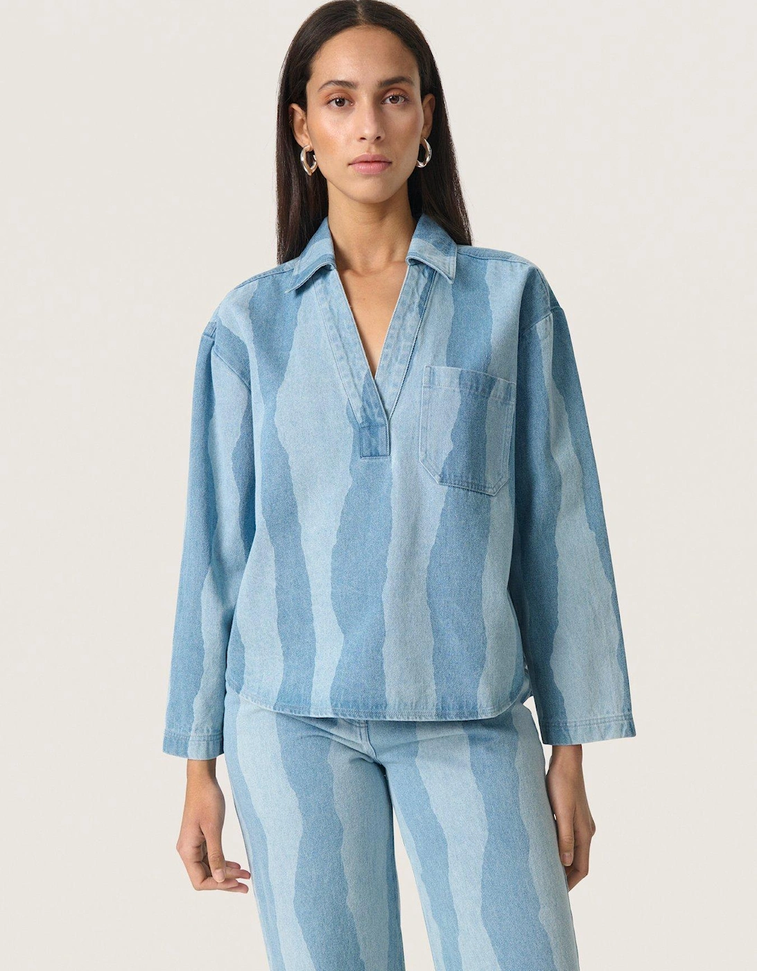 Maisa Blouse Long Sleeve - Blue, 2 of 1