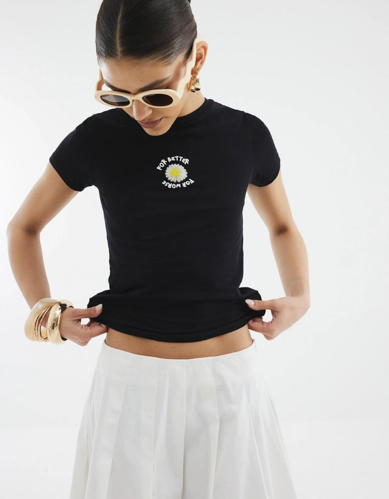 Beaded Daisy Baby T-shirt