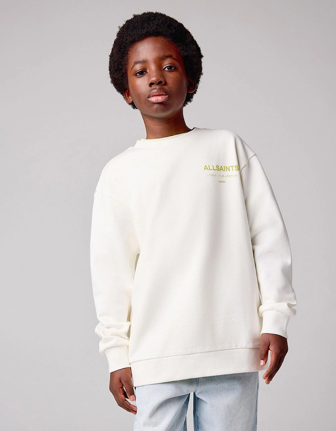 All Saints Neon Sweatshirt - White, 2 of 1