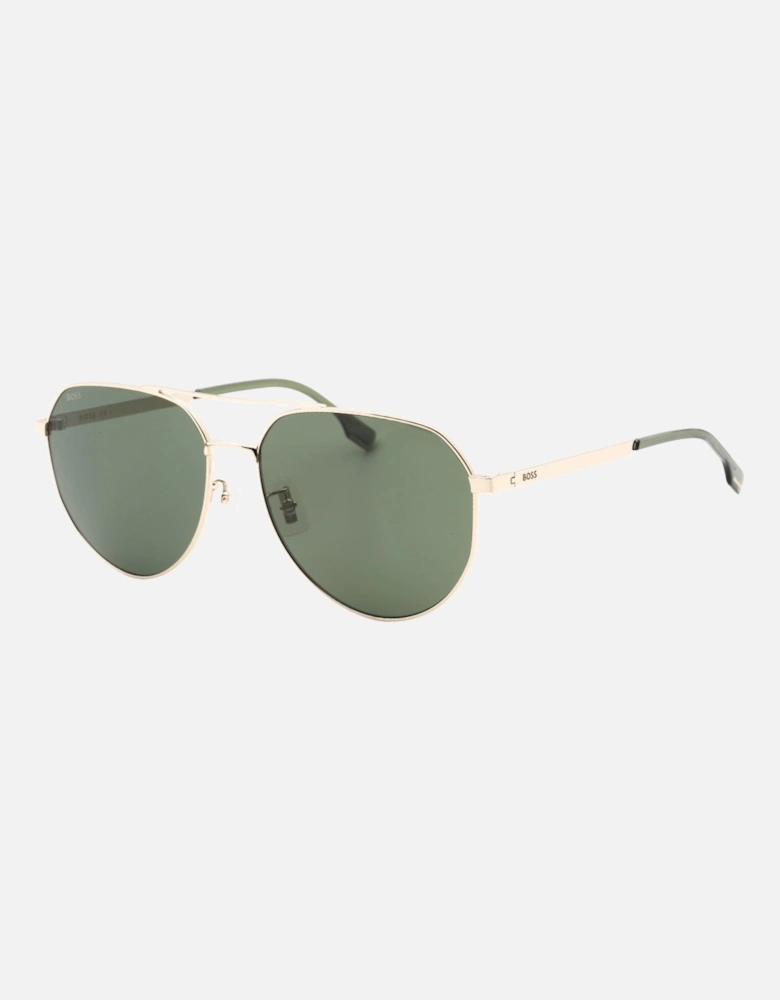 Green Lens Gold Sunglasses